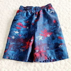 Under Armour boys swim trunks shorts patriotic stars stripes 6